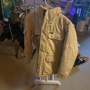 Beige Winter Coat Size Medium